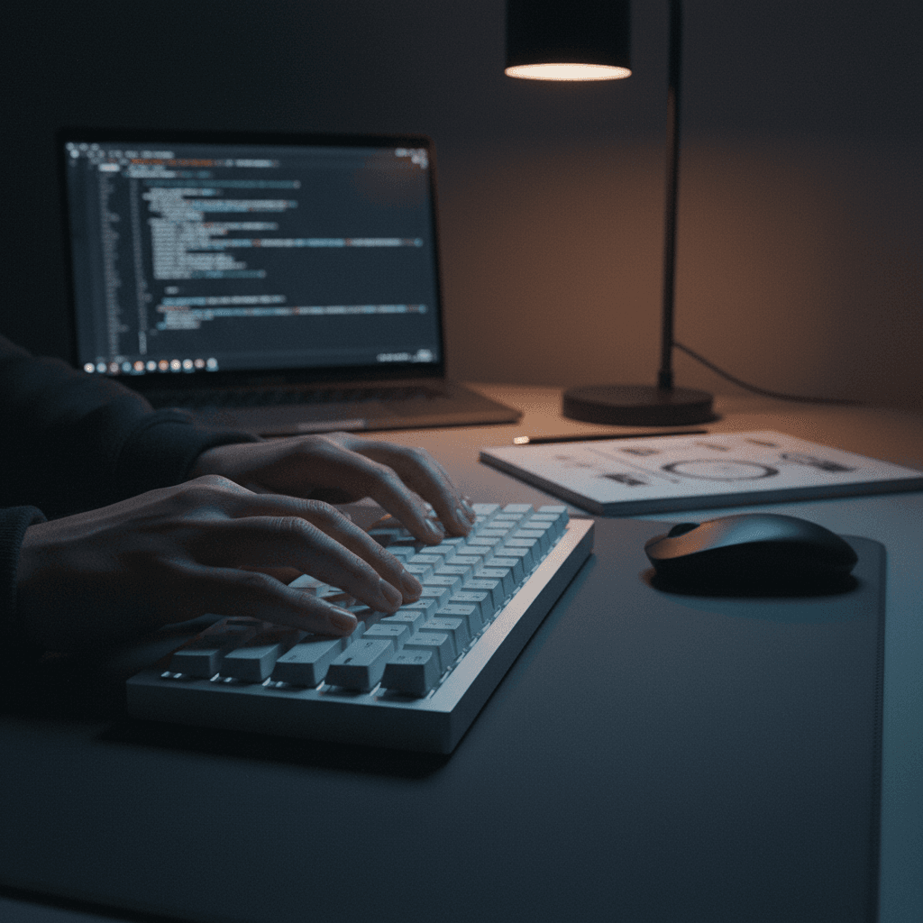 Professional workspace showing secure system access and encrypted data handling in NEXUS platform